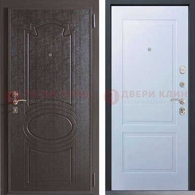 Квартирная железная дверь с МДФ панелями ДМ-380 в Саранске